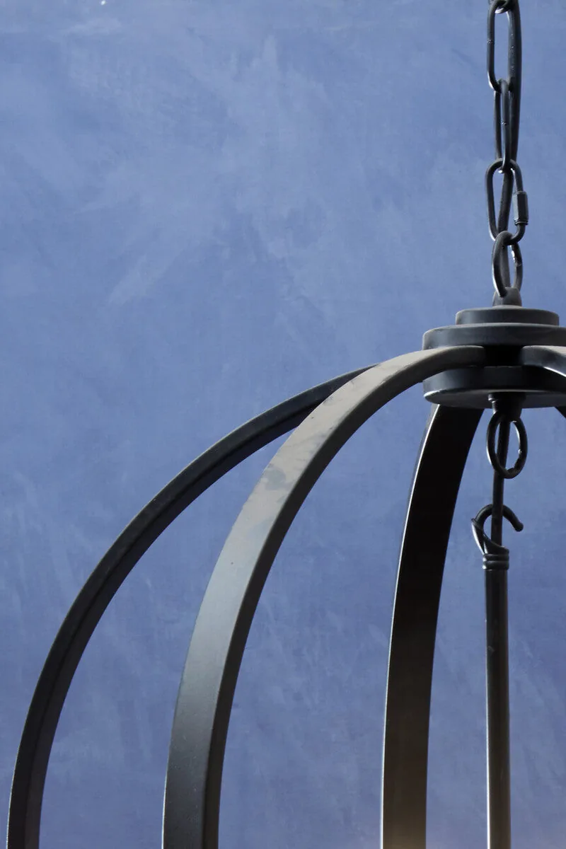 Censer Black Metal Pendant Light