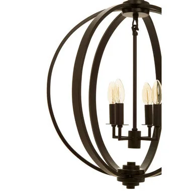 Censer Black Metal Pendant Light