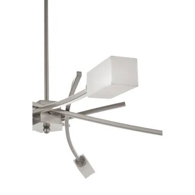 Abira 5 Frosted Glass Shade Pendant Lamp