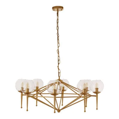 Abira Gold 8 Arm Geo Pendant Lamp