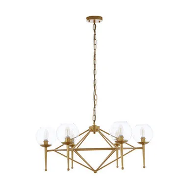 Abira 6 Bulb Geo Pendant Light