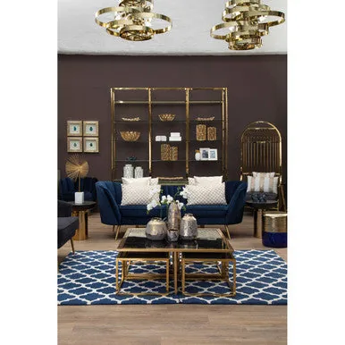 Alana 5 Bulb Gold Pendant Lamp