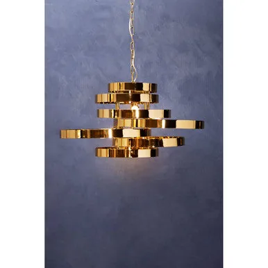 Alana 5 Bulb Gold Pendant Lamp
