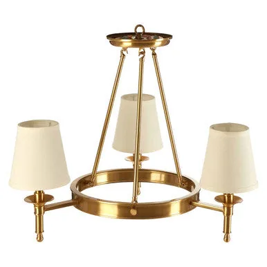 Zina Linen Gold Ceiling Light