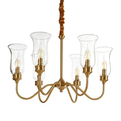 Zissi Glass Gold Modern Ceiling Light