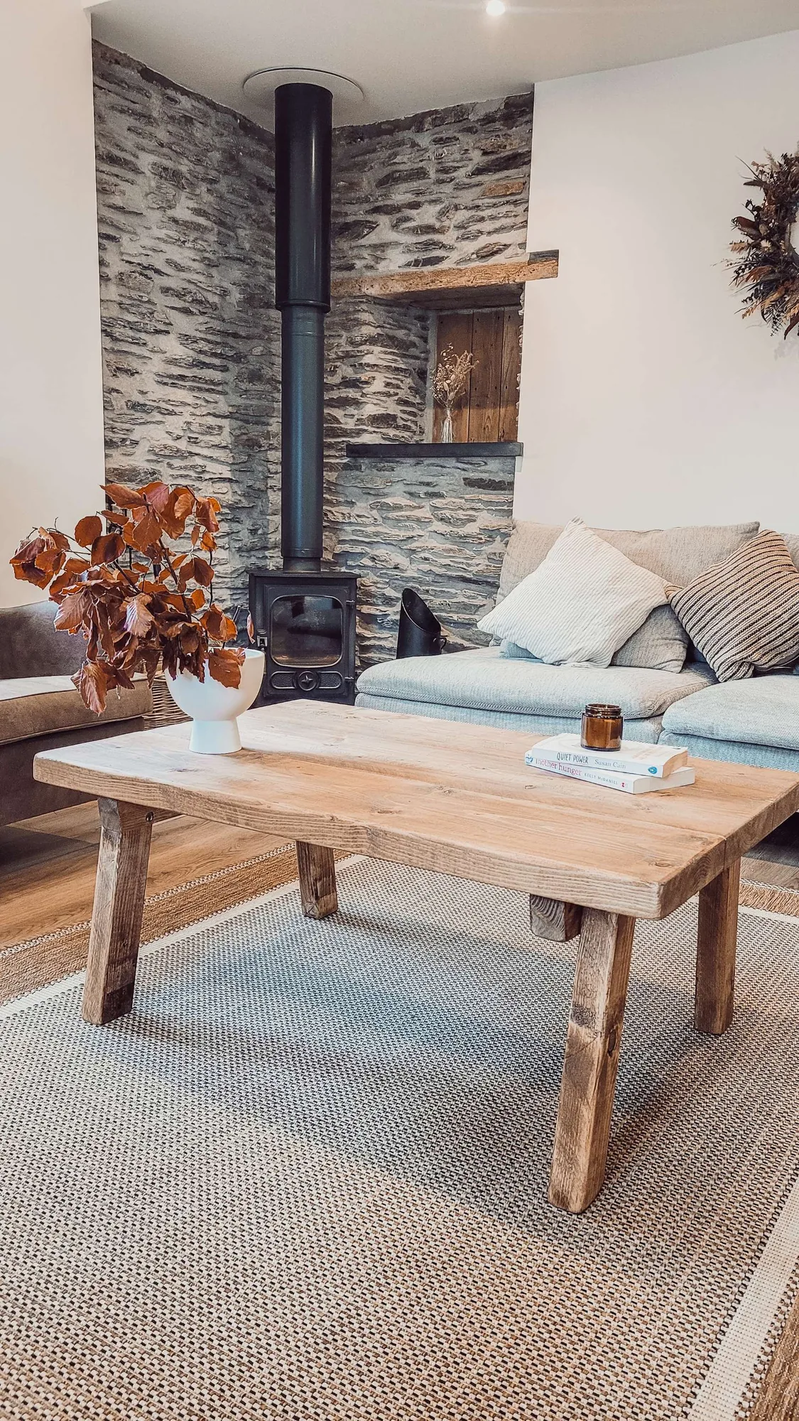 ARIA Rustic Wooden Coffee Table