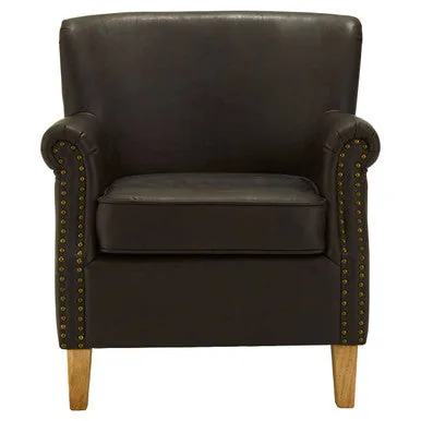 Trinity Brown Leather Armchair