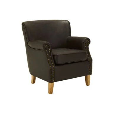 Trinity Brown Leather Armchair