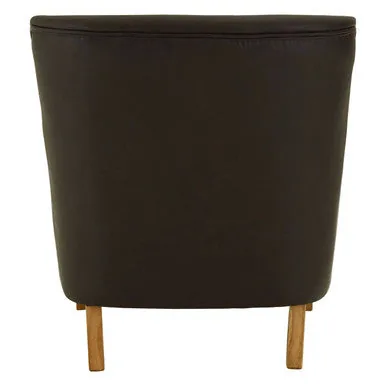 Trinity Brown Leather Armchair