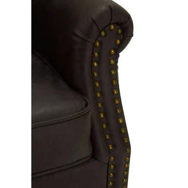 Trinity Brown Leather Armchair