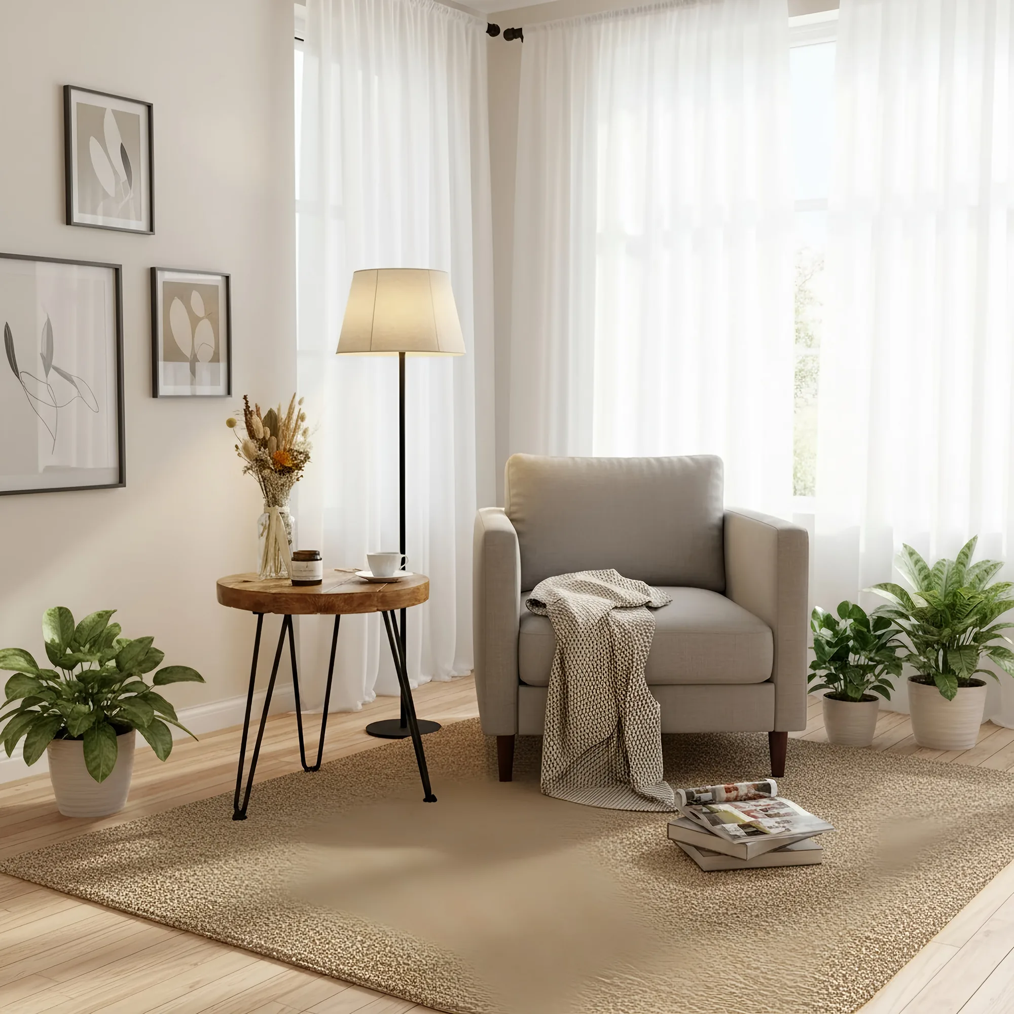 OLVA Round Chunky Coffee Table