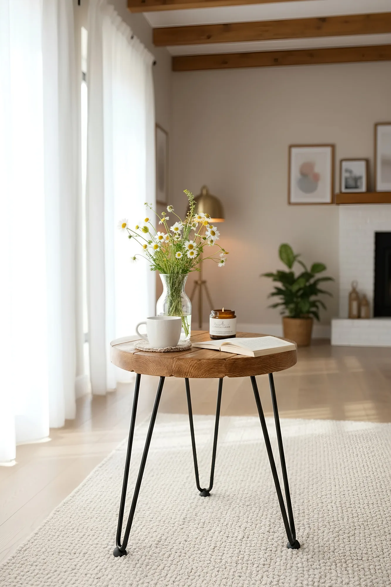 OLVA Round Chunky Coffee Table