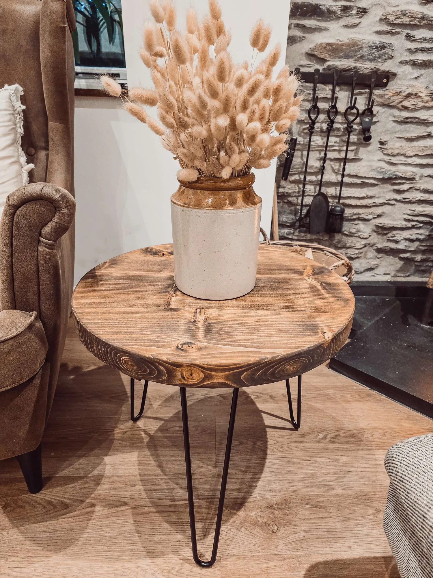 DALVA Walnut Round Coffee Table