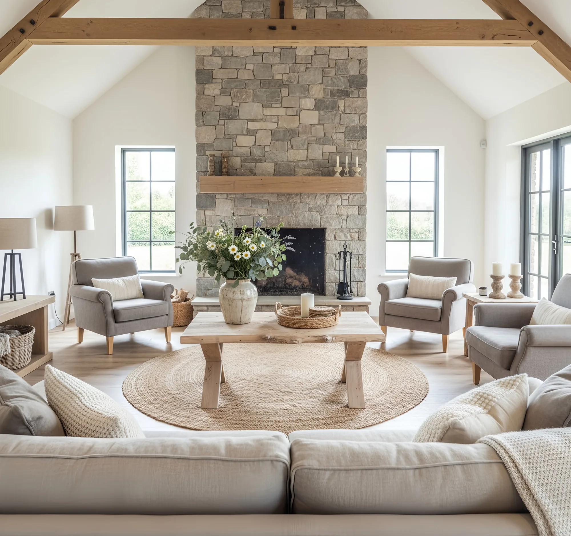 Maya Live Edge Chunky Coffee Table X Cross Legs