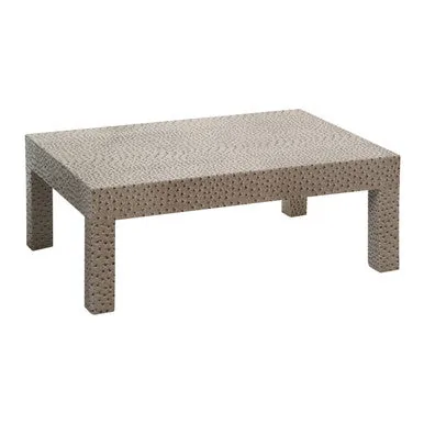 Ostrich Natural Leather Coffee Table