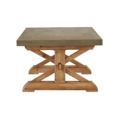 Pompeii Wooden Solid Wood Oak Contemporary Coffee Table
