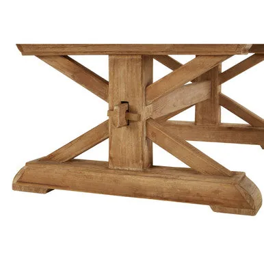 Pompeii Wooden Solid Wood Oak Contemporary Coffee Table