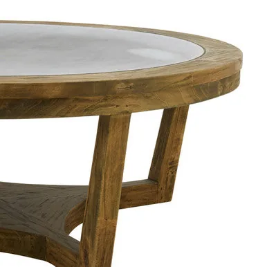 Merdeka Mango Wood Natural Contemporary Coffee Table