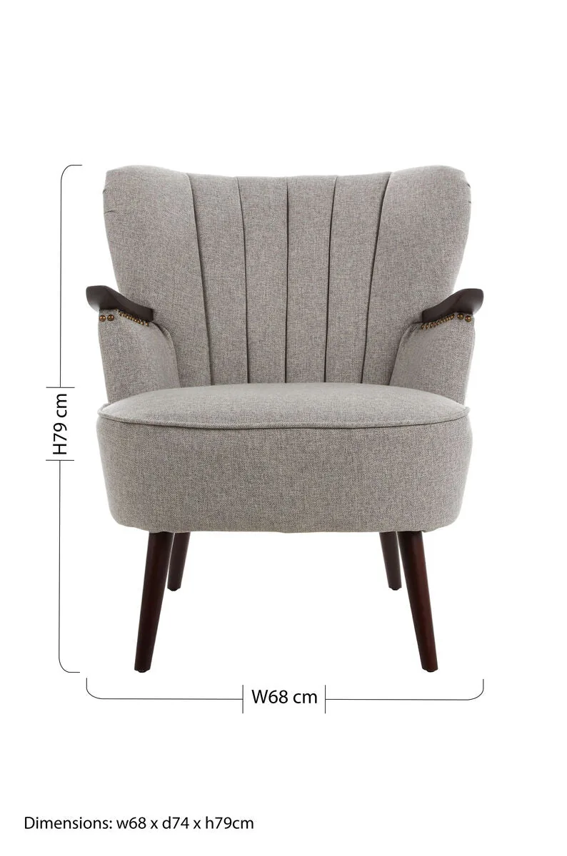 Hampstead Taupe Fabric Armchair