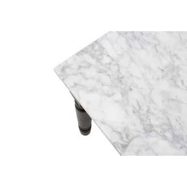 Henley White Marble & Black Frame Coffee Table