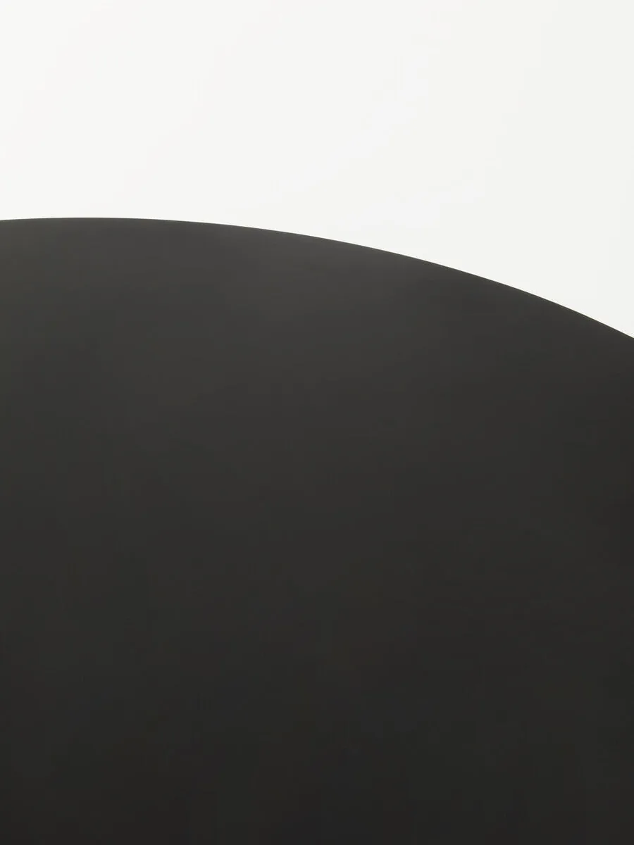 Black Wood Top Coffee Table With Metal Hairpin Legs, Depok