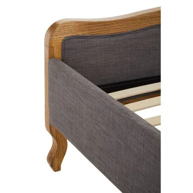 Parkside Grey Fabric Super Kingsize Bed