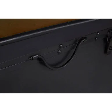 Black Wood & Iron Coffee Table With Hinged Top, New Foundry