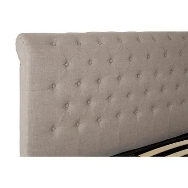 Orlando Light Grey Ottoman King Bed