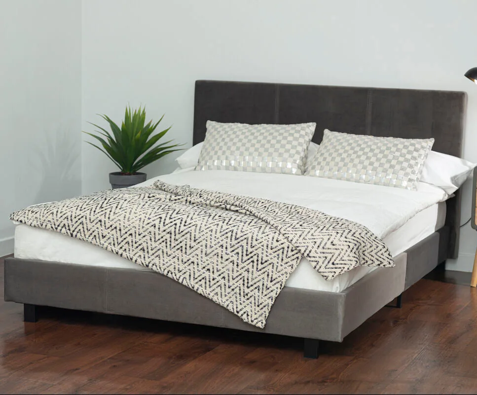 Napoli Grey King Bed