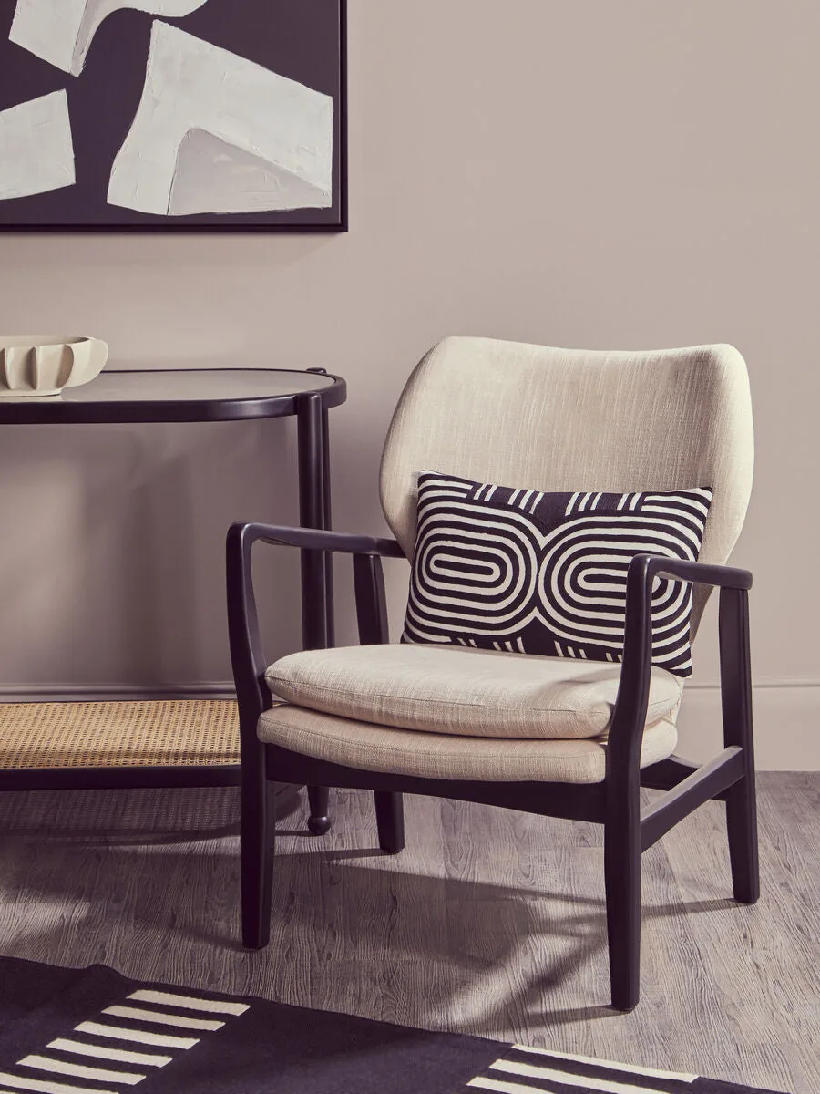 Bosie Ozella Black & White Cushion