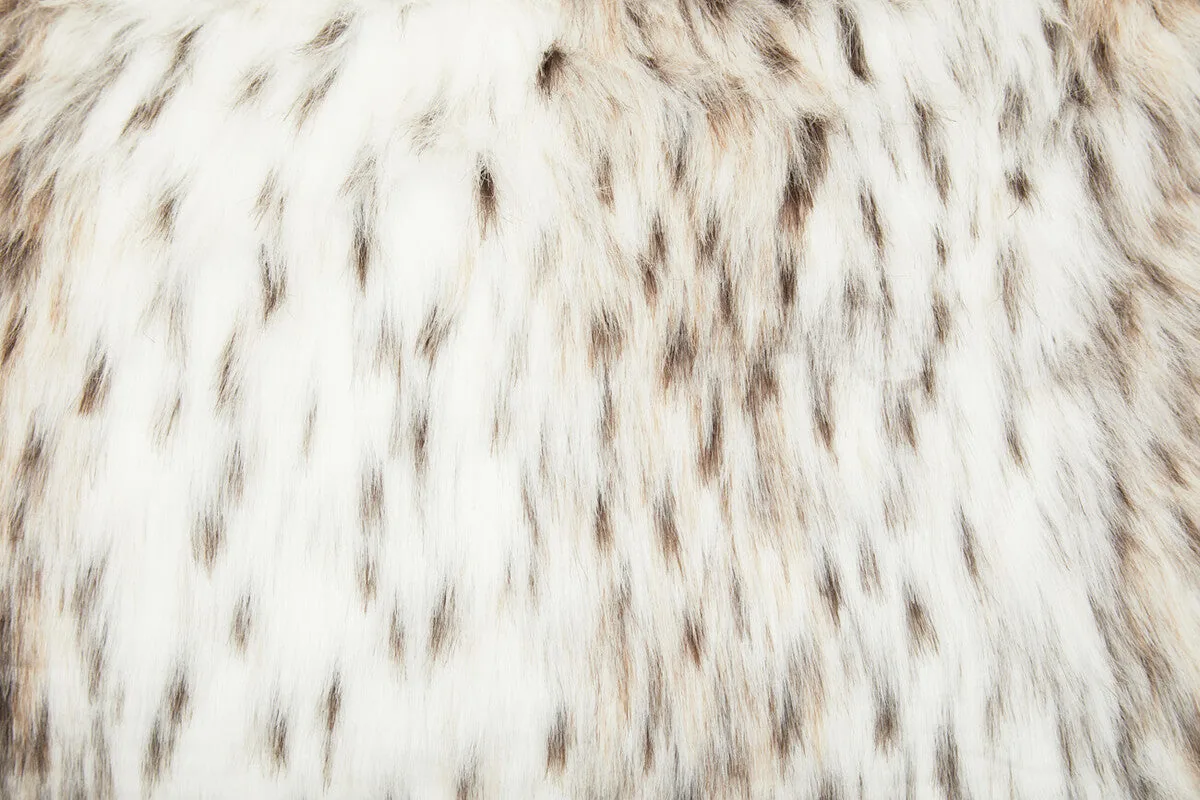 Bosie Lamina Animal Print Rectangular Fur Cushion