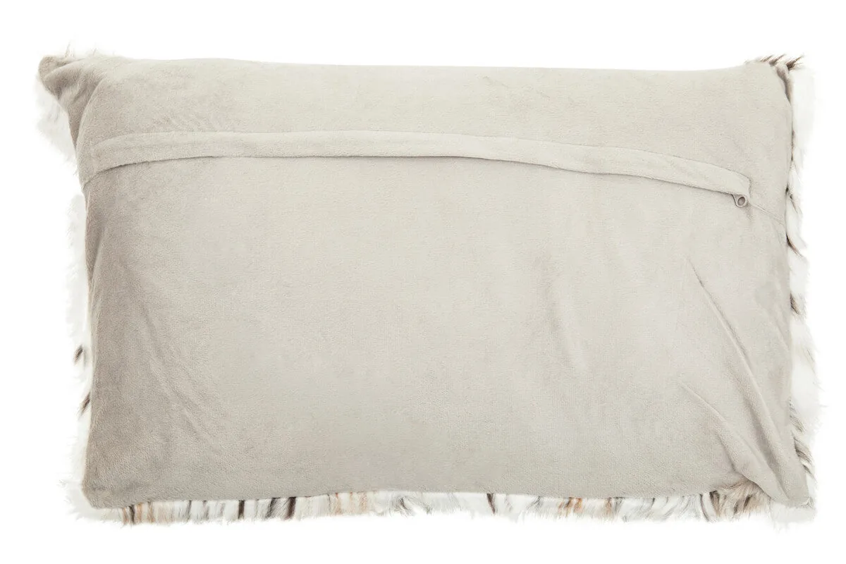 Bosie Lamina Animal Print Rectangular Fur Cushion