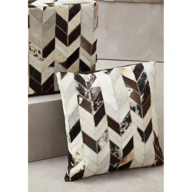 Bosie Safira Black & White Patchwork Cushion Cover