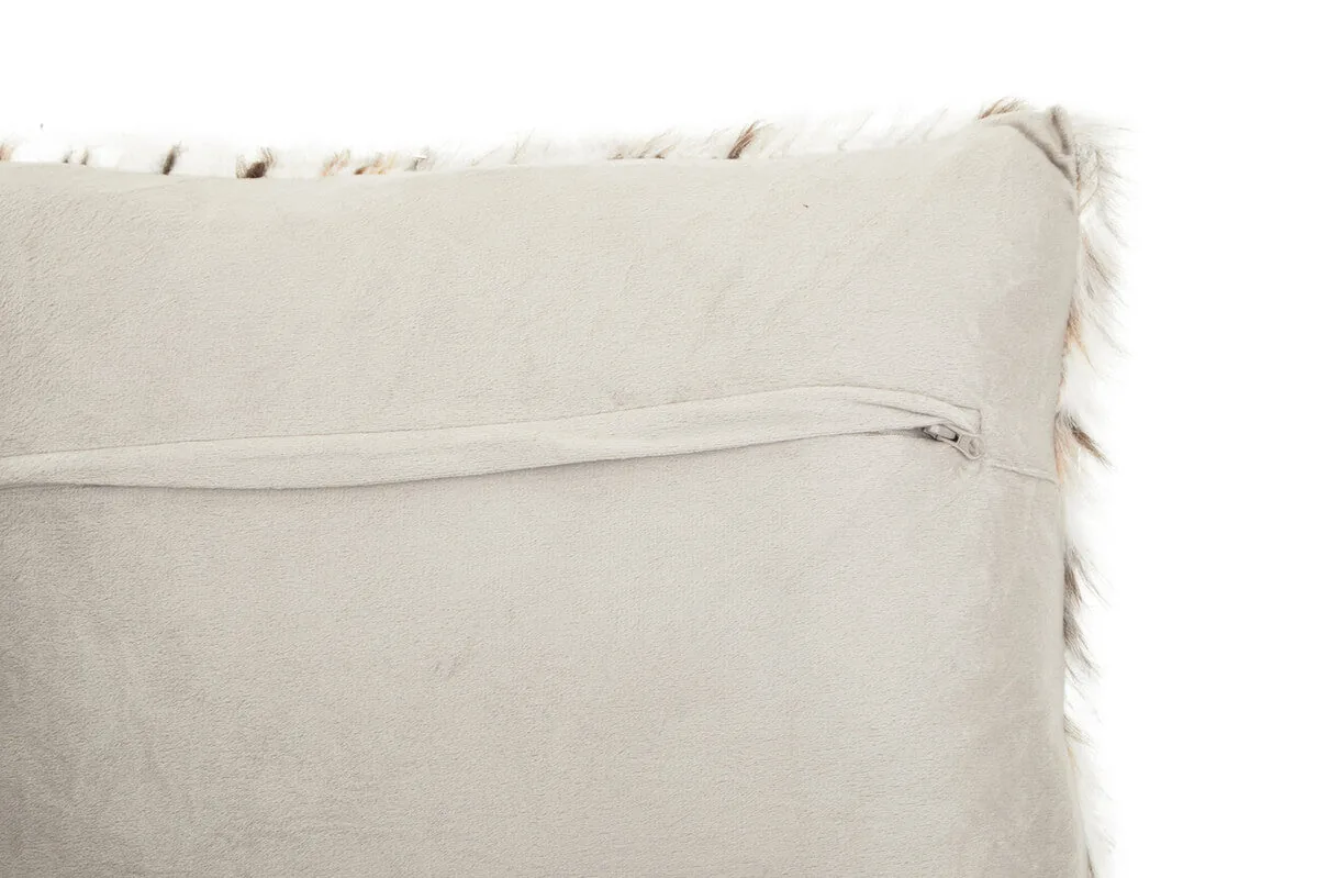 Bosie Lamina Animal Print Square Fur Cushion