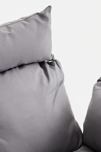 Goa Clear Swing Chair With Grey Cushions