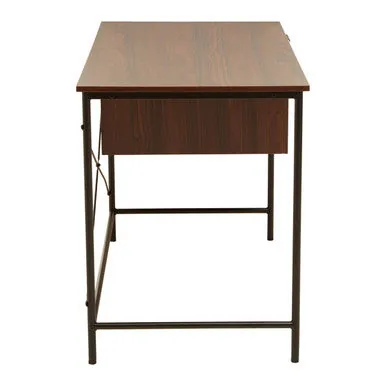 Bradbury Dark Walnut Veneer Desk With Drawers