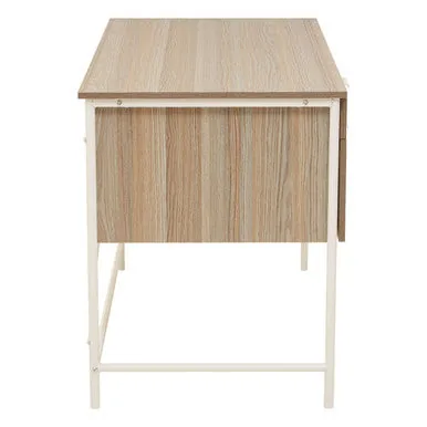 Bradbury Light Oak Veneer Desk With Drawers