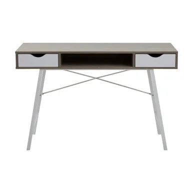 Bradbury Two Drawer Light Oak Veneer Desk