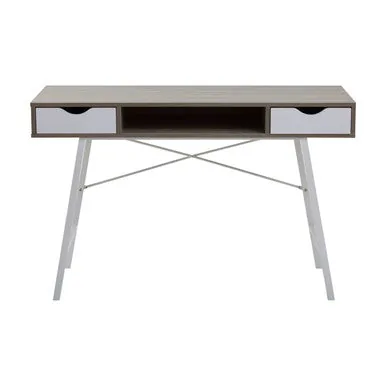 Bradbury Two Drawer Light Oak Veneer Desk