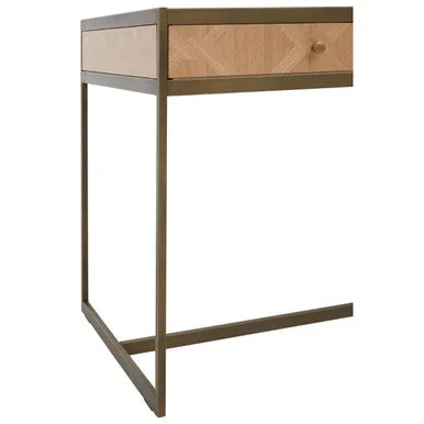 Grenoble Oak Veneer 2 Drawer Desk