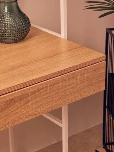 Bradbury Natural Oak Veneer Desk