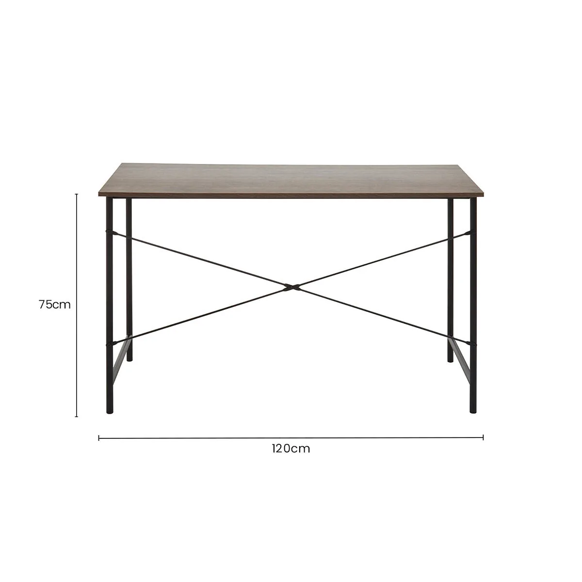 Bradbury Dark Oak Veneer Top Desk