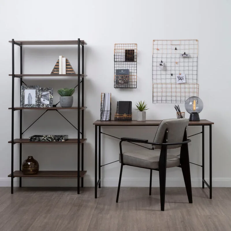 Bradbury Dark Oak Veneer Top Desk