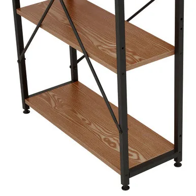 Laxton Red Pomelo Desk With Shelves