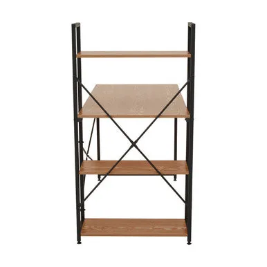 Laxton Red Pomelo Desk With Shelves