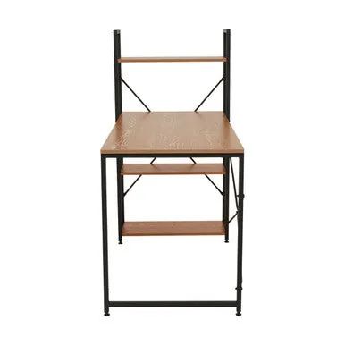 Laxton Red Pomelo Desk With Shelves