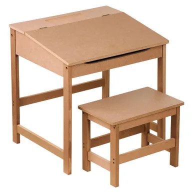 Jordan Childrens Natural Desk & Stool