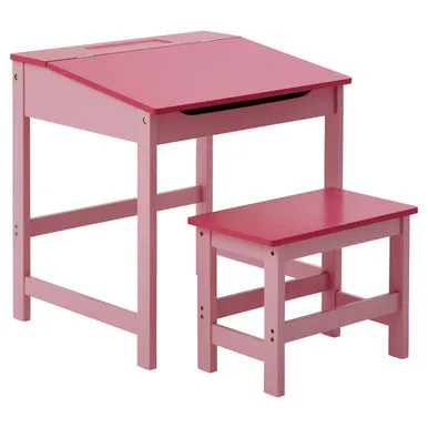 Jordan Childrens Pink Desk & Stool