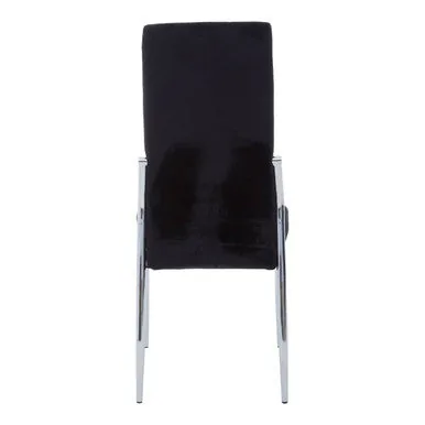 Tamzin Black Velvet High Back Dining Chair
