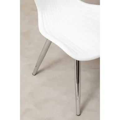 Stockholm White Textured Dining Chair